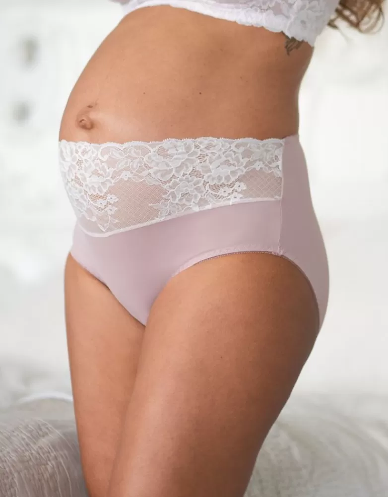 Best Contrasterende halfhoge zwangerschapsslip met kant | Alle Verzorgingskleding | Lingerie en corrigerende kleding