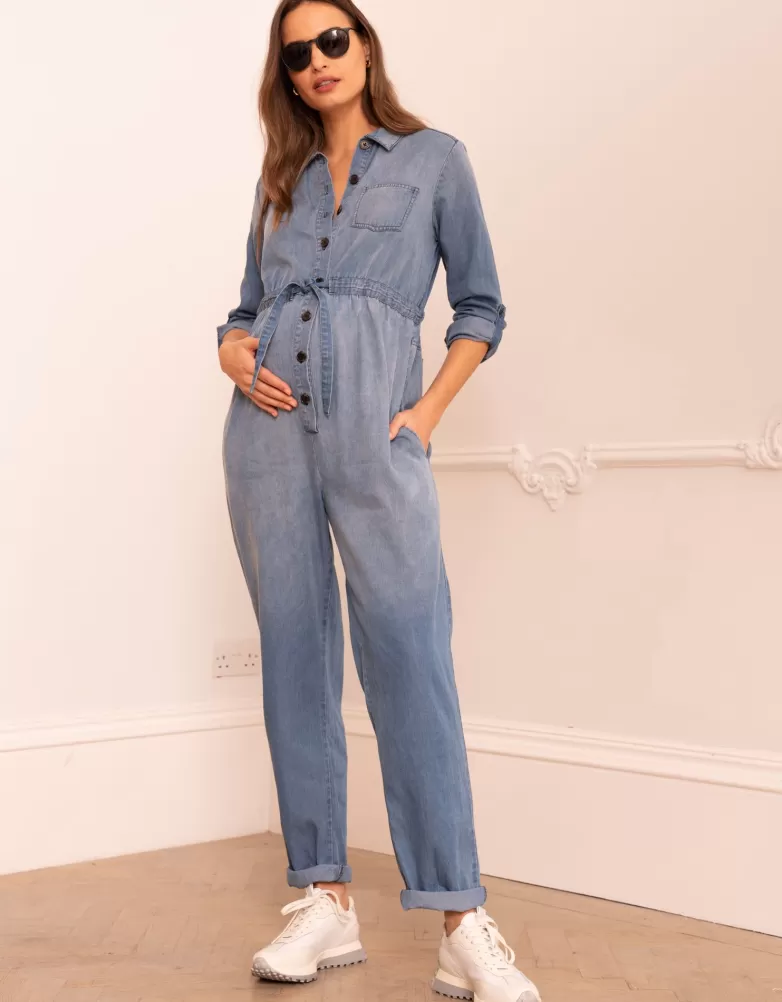 Best Sale Jumpsuit van tenceldenim voor zwangerschap | Jeans | Jumpsuit