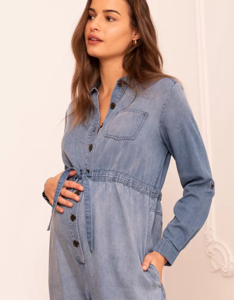 Best Sale Jumpsuit van tenceldenim voor zwangerschap | Jeans | Jumpsuit