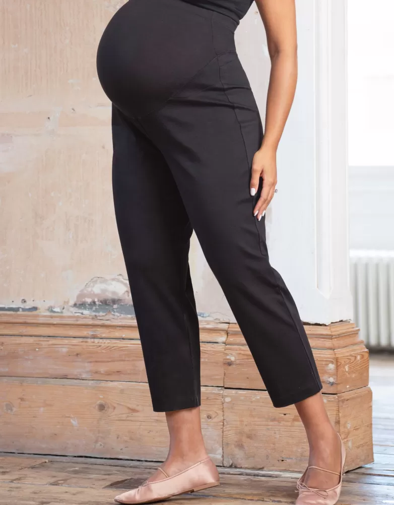 Shop Pantaloni curvy neri premaman | Broeken en rokken