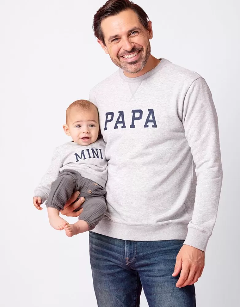 Online Papa & Mini-sweatshirts van katoenmix Heren CARIPOD™ | Heren