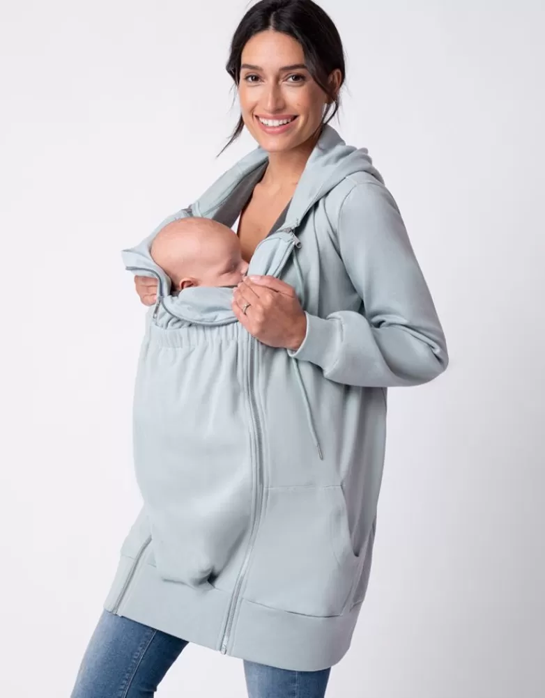 Outlet Saliegroene 3 in 1 zwangerschaps- tot draaghoodie | Jassen & Dragen | Babykleding Dragen